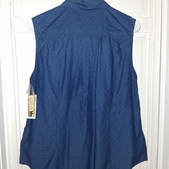 Bit & Bridle Blue Cotton Shirt - Picture 3 of 3